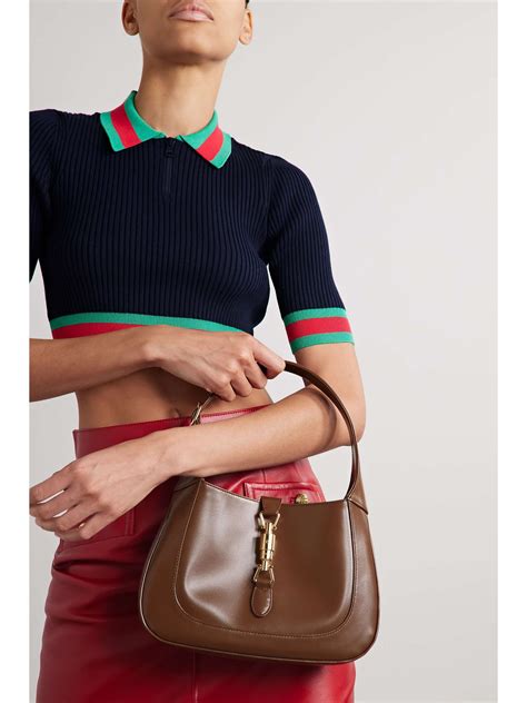 gucci jackie dark red|net a porter gucci shoulder bag.